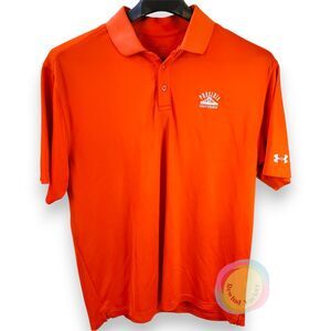 Under Armour Presidio Golf Course Polo Men L/XL Orange